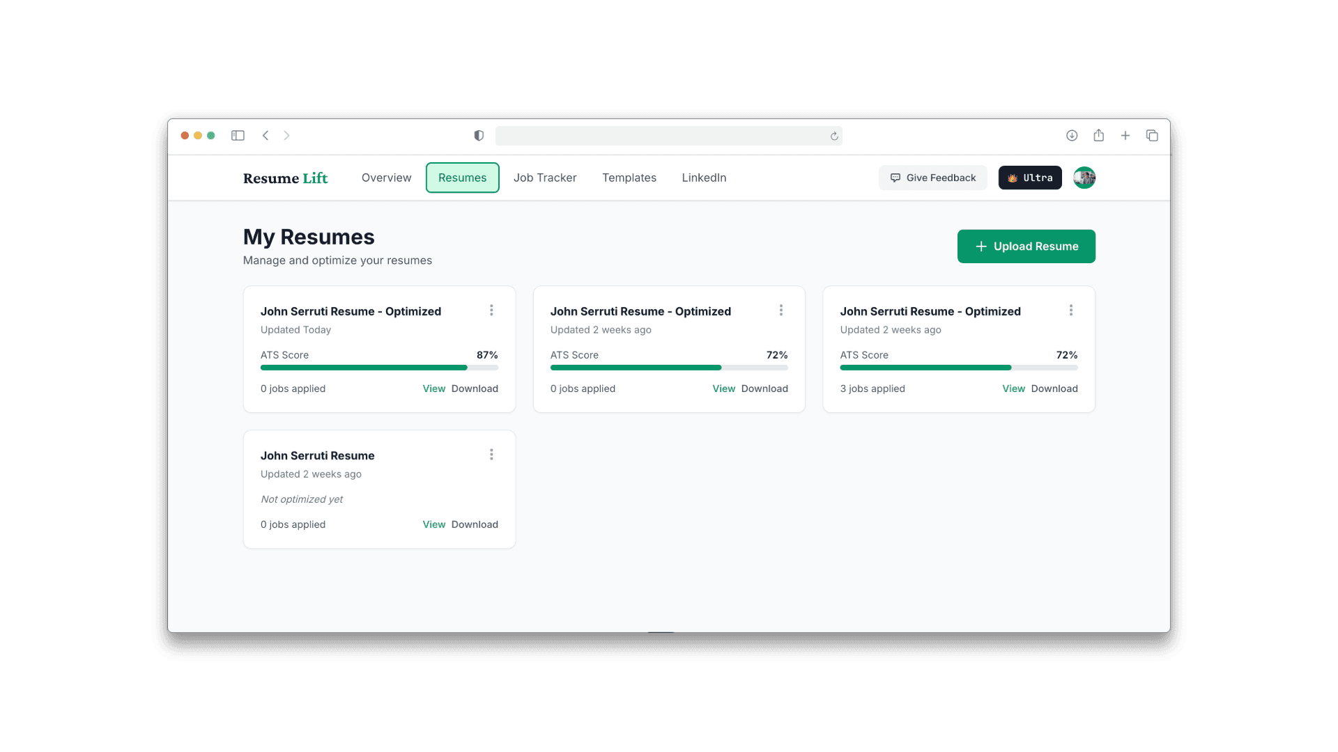 ATS Resume Optimization